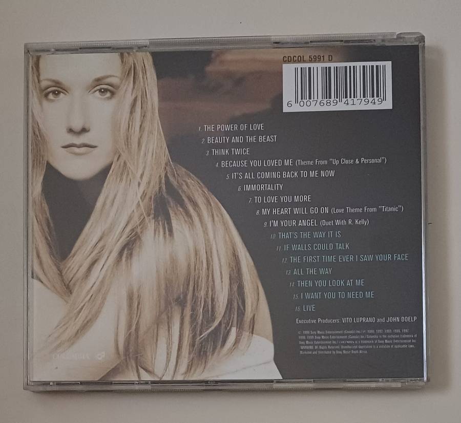 CELINE DION - ALL THE WAY A DECADE OF SONG