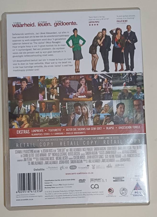 SEMI SOET - AFRIKAANS