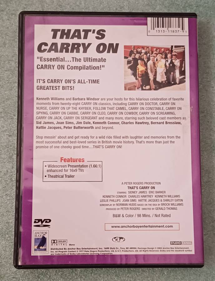 CARRY ON - THAT'S A CARRY ON