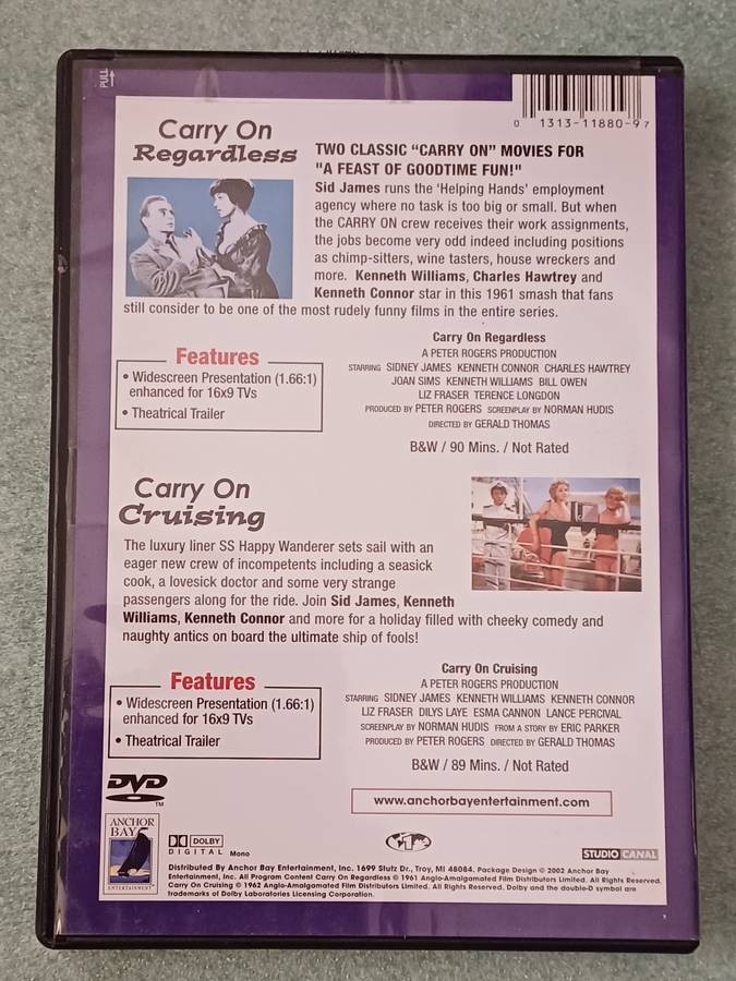 CARRY ON - REGARDLESS AND CRUISING