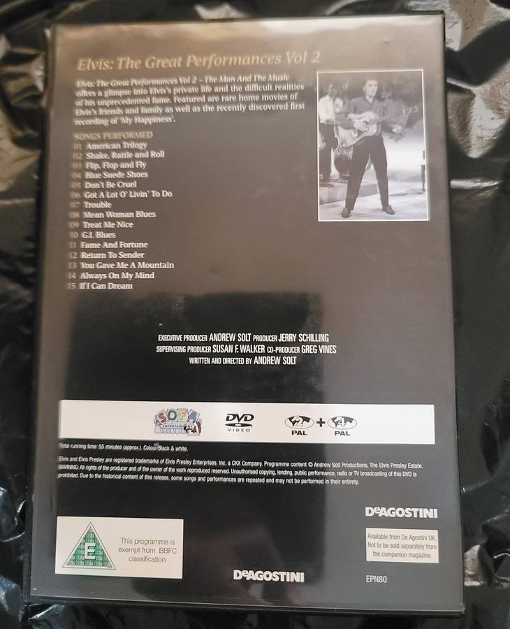 ELVIS PRESLEY - THE GREAT PERFORMANCES VOL 2 THE MAN AND THE MUSIC
