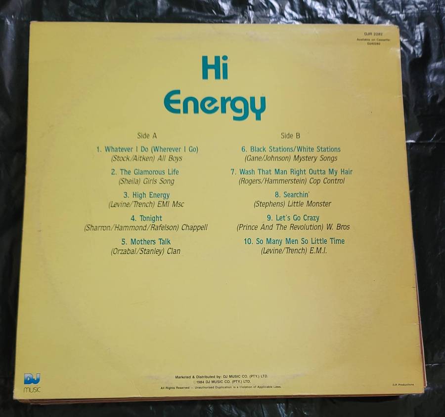 HI ENERGY DANCE MUSIC