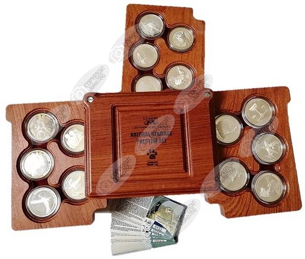 2006 SA Mint Natural Heritage Prestige Set - Includes the 15 1oz Silver Medallions with Certificates