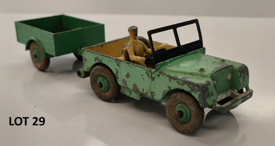 Dinky Toys - #340 Land Rover w/ Trailer (Lot 29)