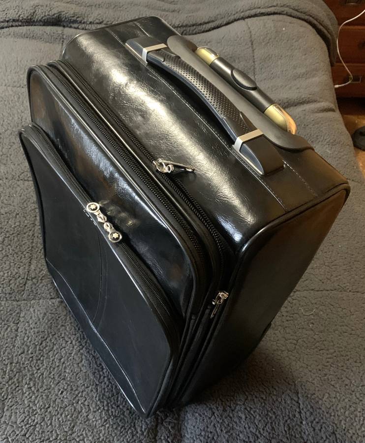 Trolley Laptop Cabin Luggage Bag, Overnight Bag branded Montblanc.