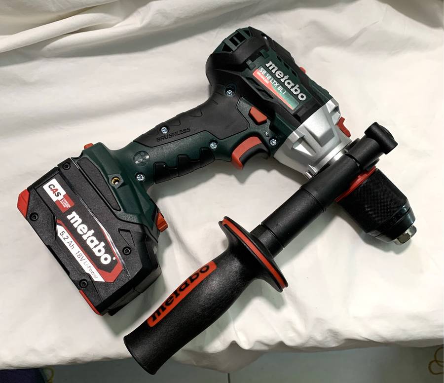 New Metabo 120Nm cordless Hammer Drill with battery and charger.