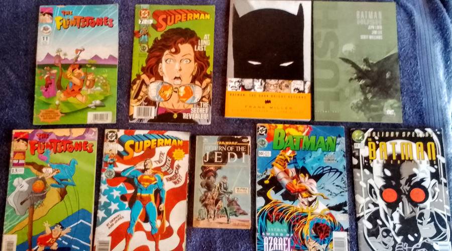 Combo: Batman, Superman, StarWars, Flintstones Comic books