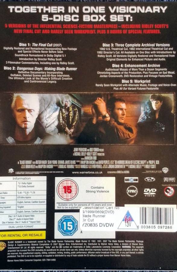 Blade Runner 5 DVD box set
