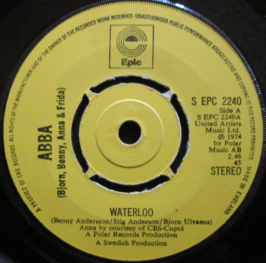 ABBA - WATERLOO / WATCH OUT  (7 SINGLE/VINYL)