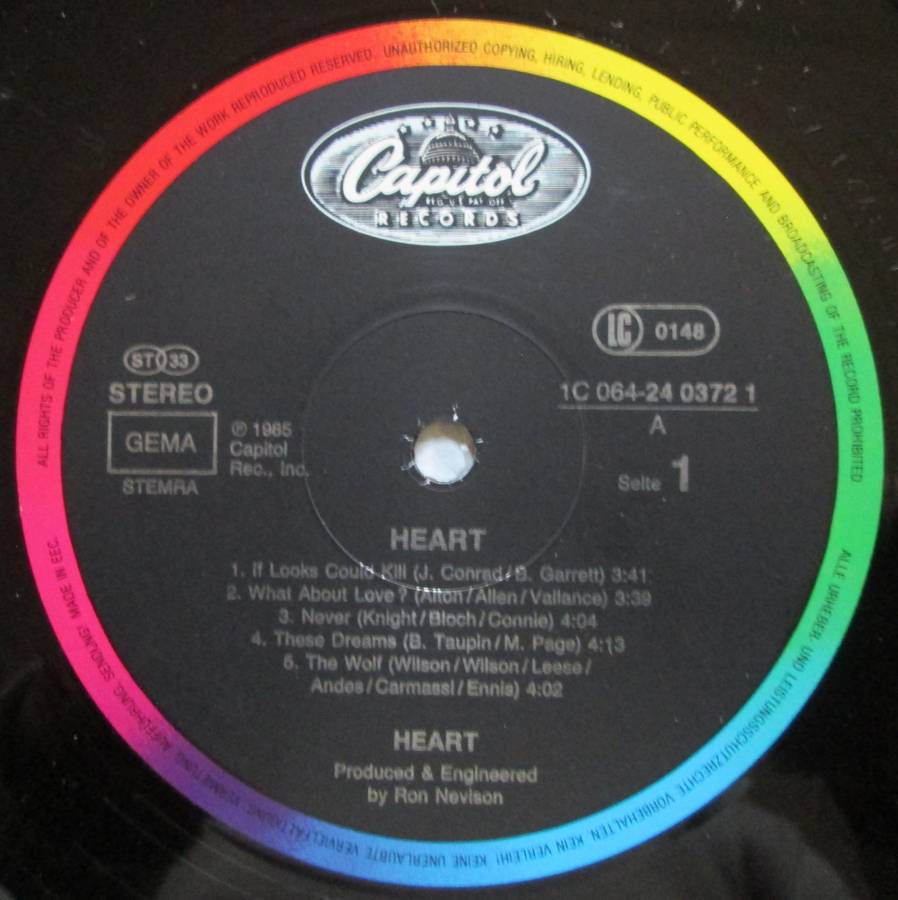 HEART - HEART  (LP/VINYL)