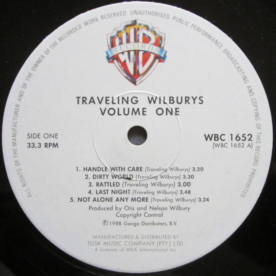 TRAVELING WILBURYS - VOLUME ONE  (LP/VINYL)