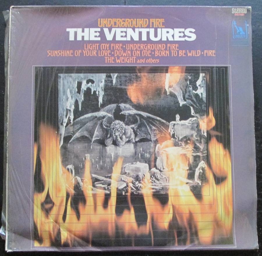 THE VENTURES - UNDERGROUND FIRE   (LP/VINYL)
