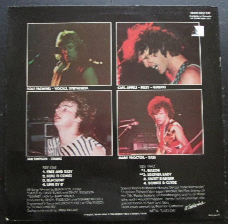 BLACK ROSE - LIVE BY IT  (LP/VINYL)