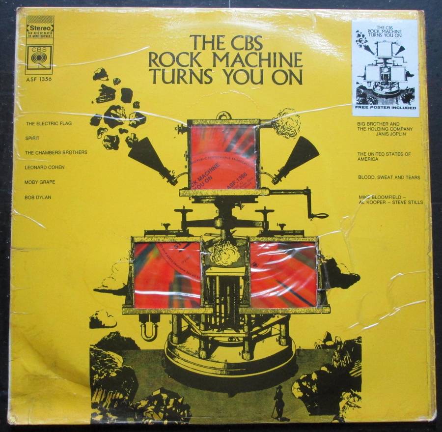 VARIOUS ARTISTS - THE CBS ROCK MACHINE TURNS YOU ON   (LP/VINYL)