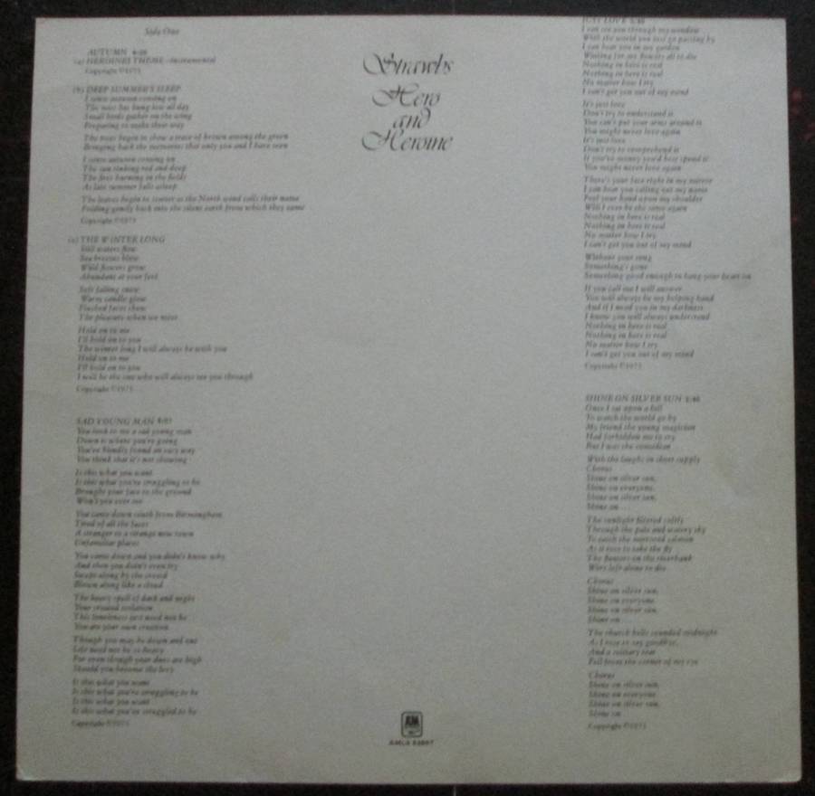 STRAWBS - HERO AND HEROINE  (LP/VINYL)