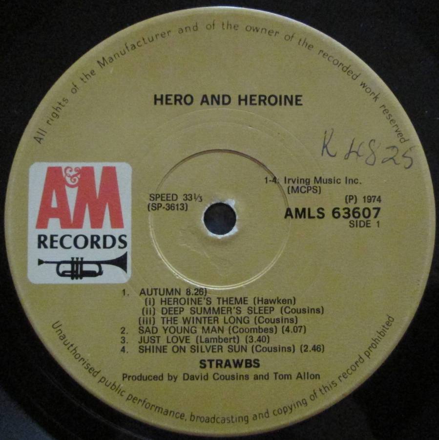 STRAWBS - HERO AND HEROINE  (LP/VINYL)