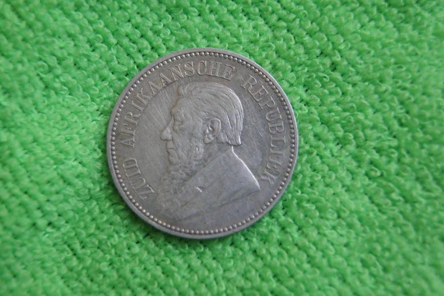 1896 ZAR 2.5 Shillings - Circulated