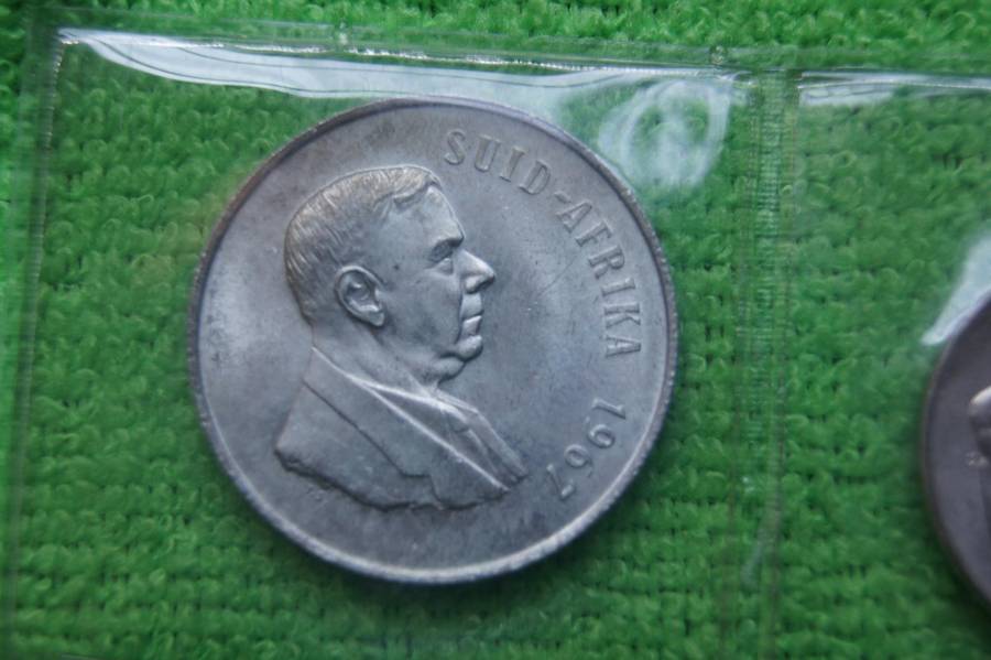 Two 1967 Mint Packs - English and Afrikaans (incl Silver Rand) - Lot 1