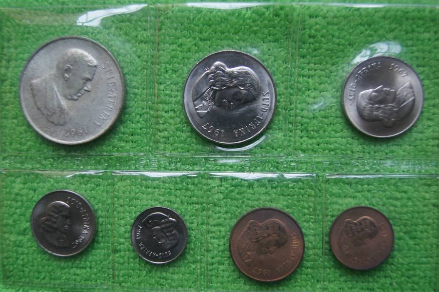 1967 SA Mint Pack - Verwoerd (Afrikaans) - incl Silver Rand