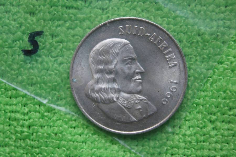 1968 South Africa Silver Rand - Van Riebeeck (Afrikaans)
