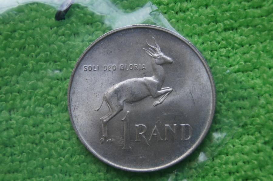 Two 1967 South African Silver Rands - Verwoerd (English and Afrikaans)