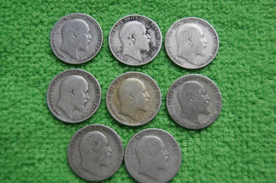 Large Great Britain 6 Pence Collection - (Over 100 actual grams of silver) - 52 coins