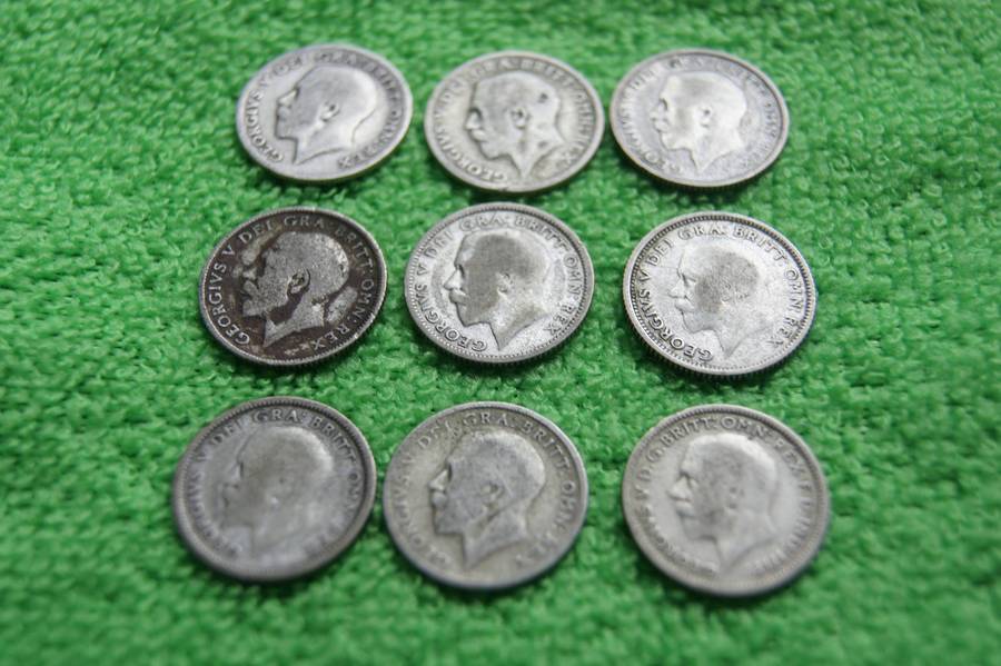 Large Great Britain 6 Pence Collection - (Over 100 actual grams of silver) - 52 coins