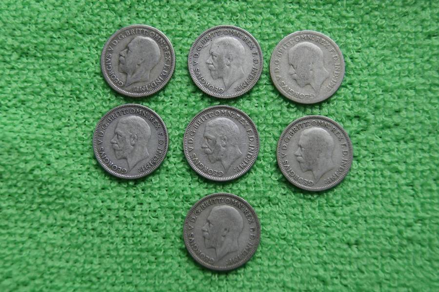 Large Great Britain 6 Pence Collection - (Over 100 actual grams of silver) - 52 coins