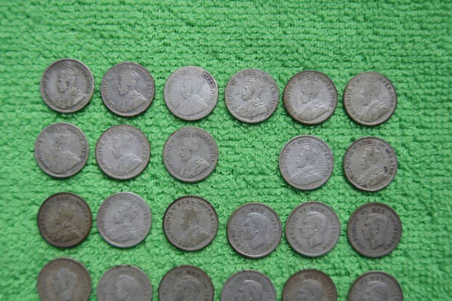 South Africa Silver Tickey Collection (1923 to 1961) 38 Coins (SET 2)