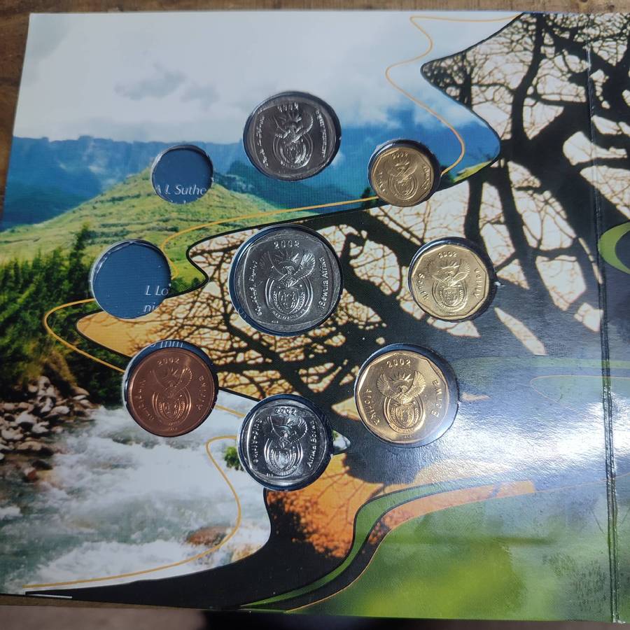 2002 PARTIAL BUNC MINT SET - MISSING 1 AND 2 CENTS