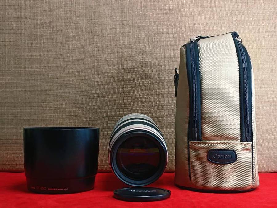 Canon EF 100-400mm f/4.5-5.6L IS USM Telephoto Zoom Lens with Hood, Case & Caps