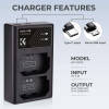 KF Concept Dual Charger Kit for Sony NP-FZ100 Batteries