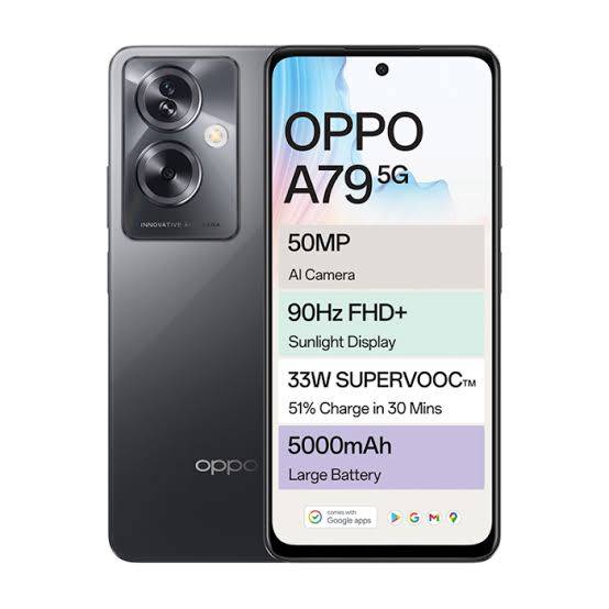 OPPO A79 5G Dual Sim 256GB - Mystery Black (New-Sealed Box)