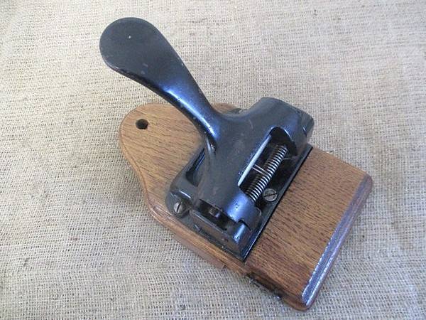Old Vintage Heavy Duty Two Hole Cast Iron Paper Punch