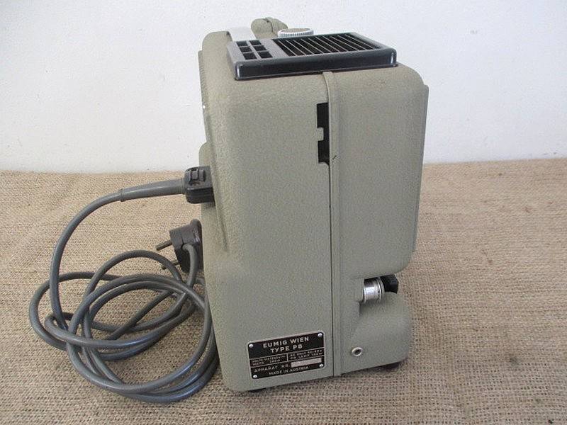 Vintage Eumig P8 Projector With Two Full Reels In Original Box                       Austria