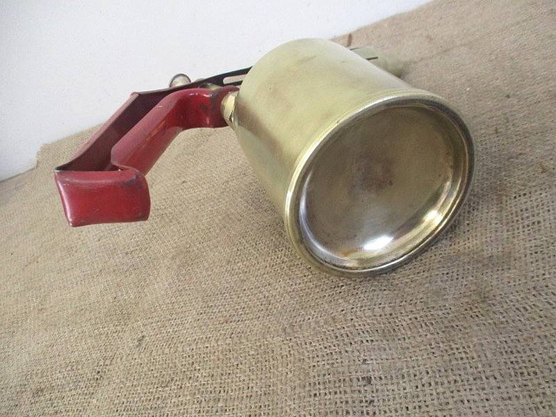 Very Neat Vintage Sweden Made Optimus 411 Blow Torch And Sizable 11 inch Vintage Tin Snips