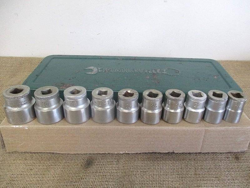 Neat 25 Piece Gedore D19 3/4 inch Drive Set In Stahlwille Toolbox