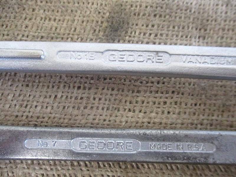 Nice Set Of Ten Gedore No. 1B SA & No 7 Combination Spanners