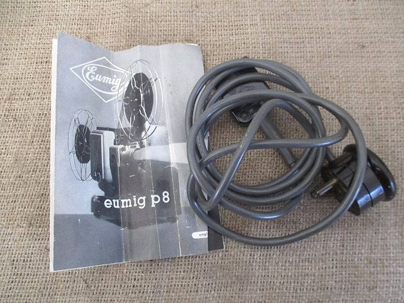 Vintage Eumig P8 Projector With Two Full Reels In Original Box                       Austria