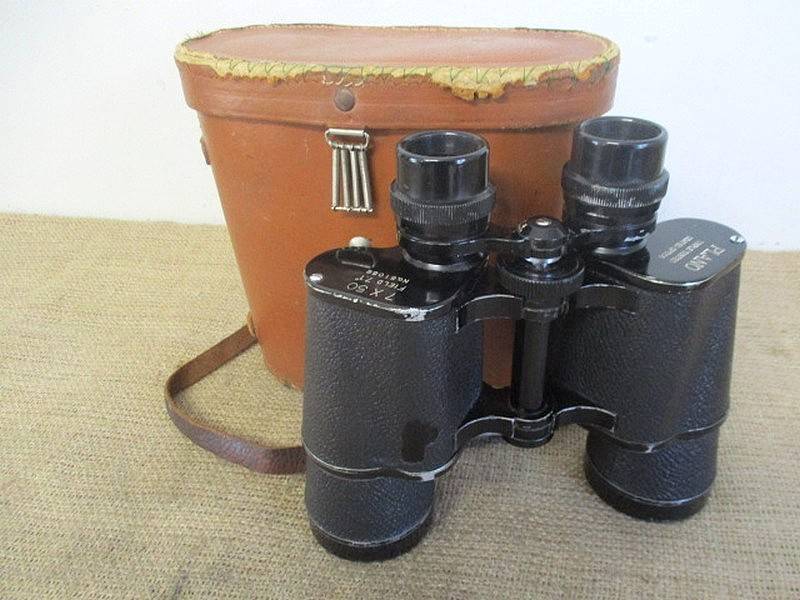 Nice Vintage Plano 7 X 50 Field 7.1' Binocular In Original Case