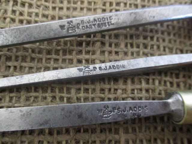 Super Rare Antique/Vintage Set of 8 Ward & Payne / S.J.Addis Wood Carving Knifes