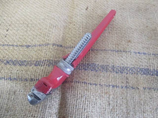 Vintage Rigid E 12 inch Heavy Duty Adjustable Pipe Wrench By The Rigid Tool Co. Elyria Ohio USA