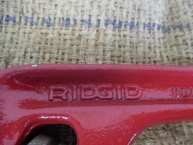 Vintage Rigid E 12 inch Heavy Duty Adjustable Pipe Wrench By The Rigid Tool Co. Elyria Ohio USA