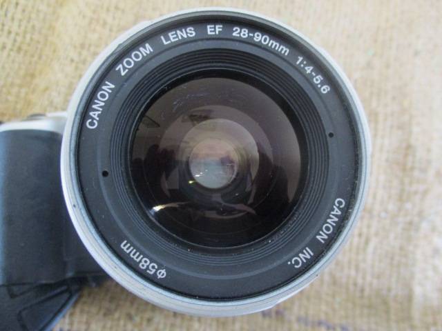 Nice Vintage Canon EOS 300 35mm Film Camera With Film In Shoulder Bag          1999