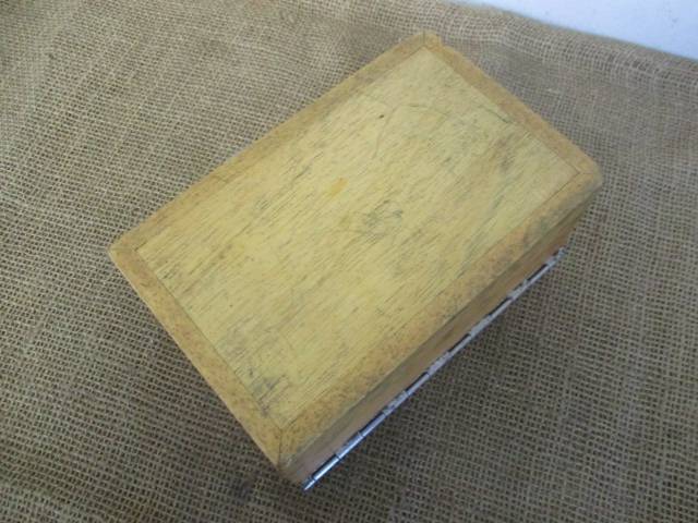 Cute Vintage Oak Wooden Money Box