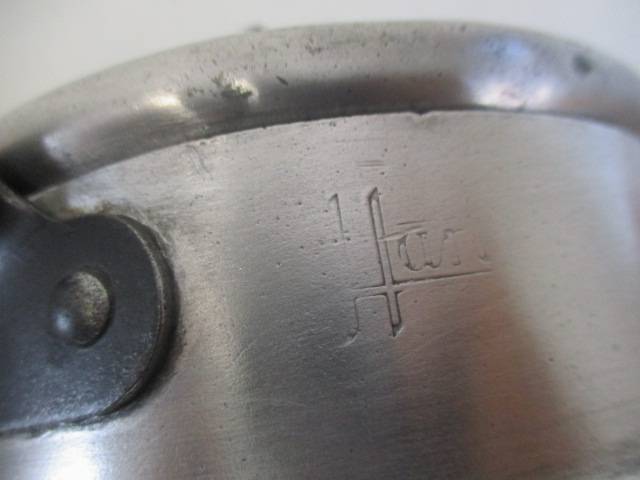 Real Old Vintage Hart Aluminum Double Boiler