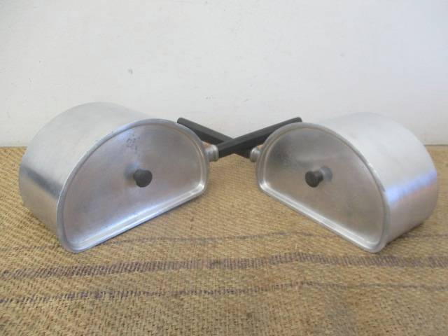 Rare Sizable Vintage Crown Merton Thick Aluminum Double Pot Set        Made In England