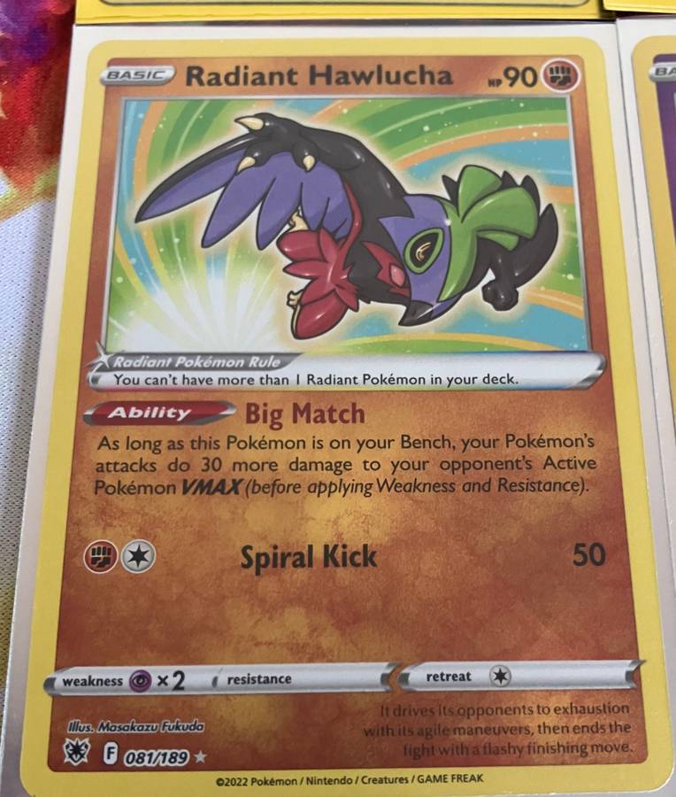 Pokemon: Bundle of 10 radiant cards