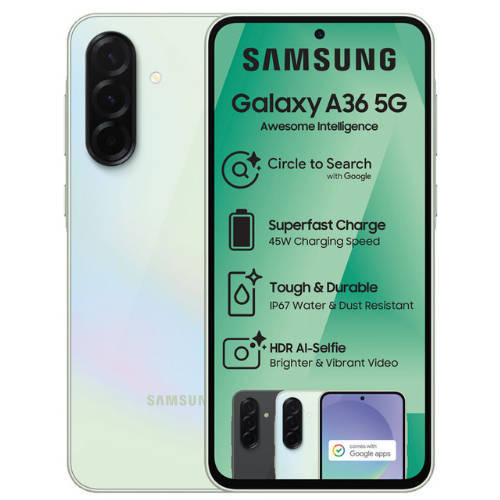 Samsung Galaxy A36 128GB + Vodacom Red Flexi 110 (R1320 airtime total!)