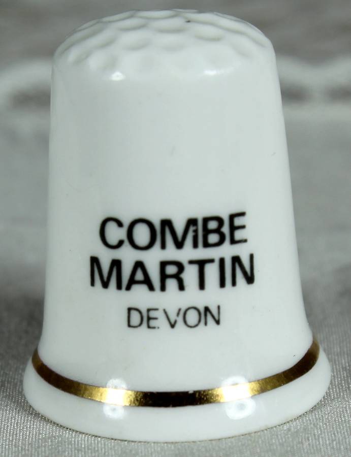 Bone China thimble - Kildsware - Combe Martin Devon